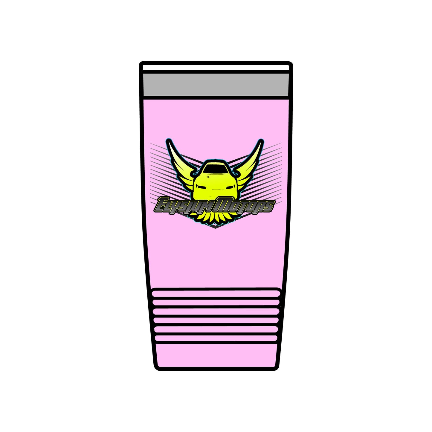 Insulated 20oz Tumbler with Winged Car Design - Perfect for Car Enthusiasts