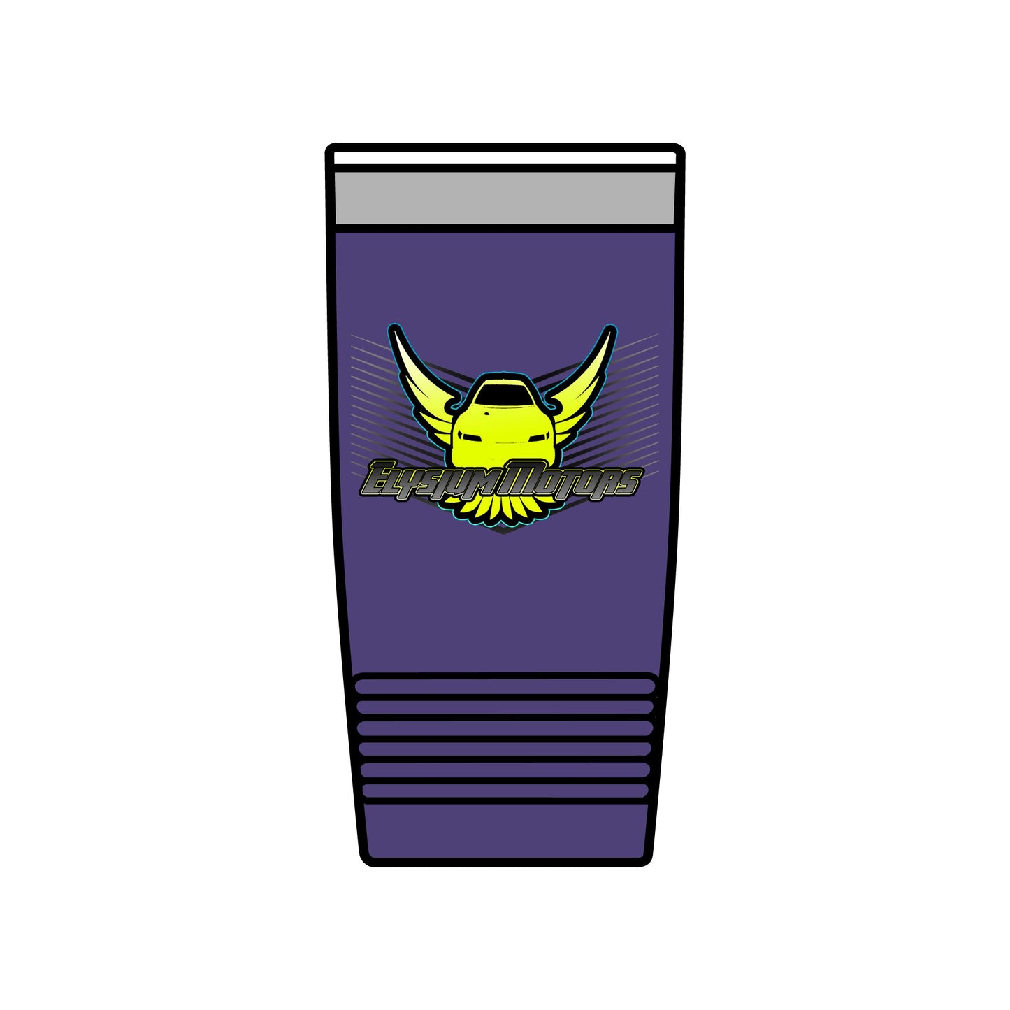 Insulated 20oz Tumbler with Winged Car Design - Perfect for Car Enthusiasts