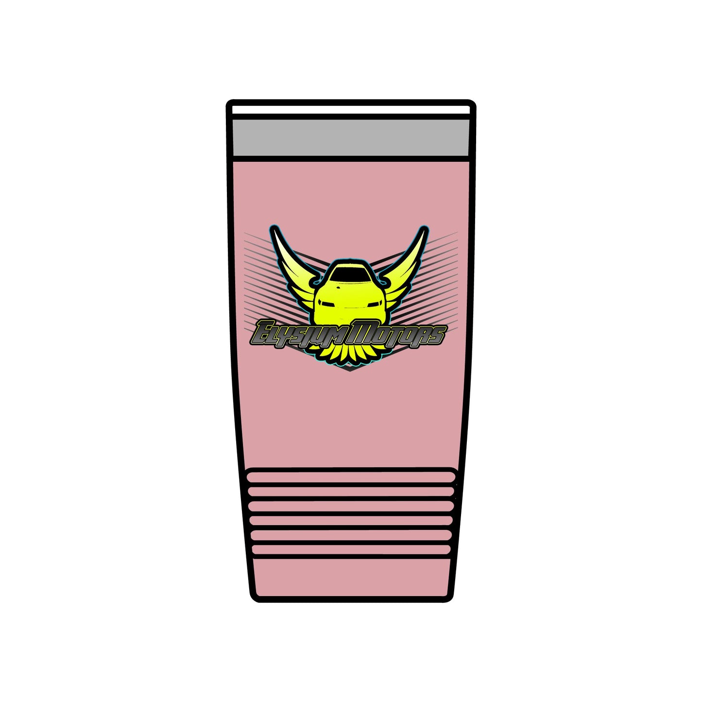 Insulated 20oz Tumbler with Winged Car Design - Perfect for Car Enthusiasts