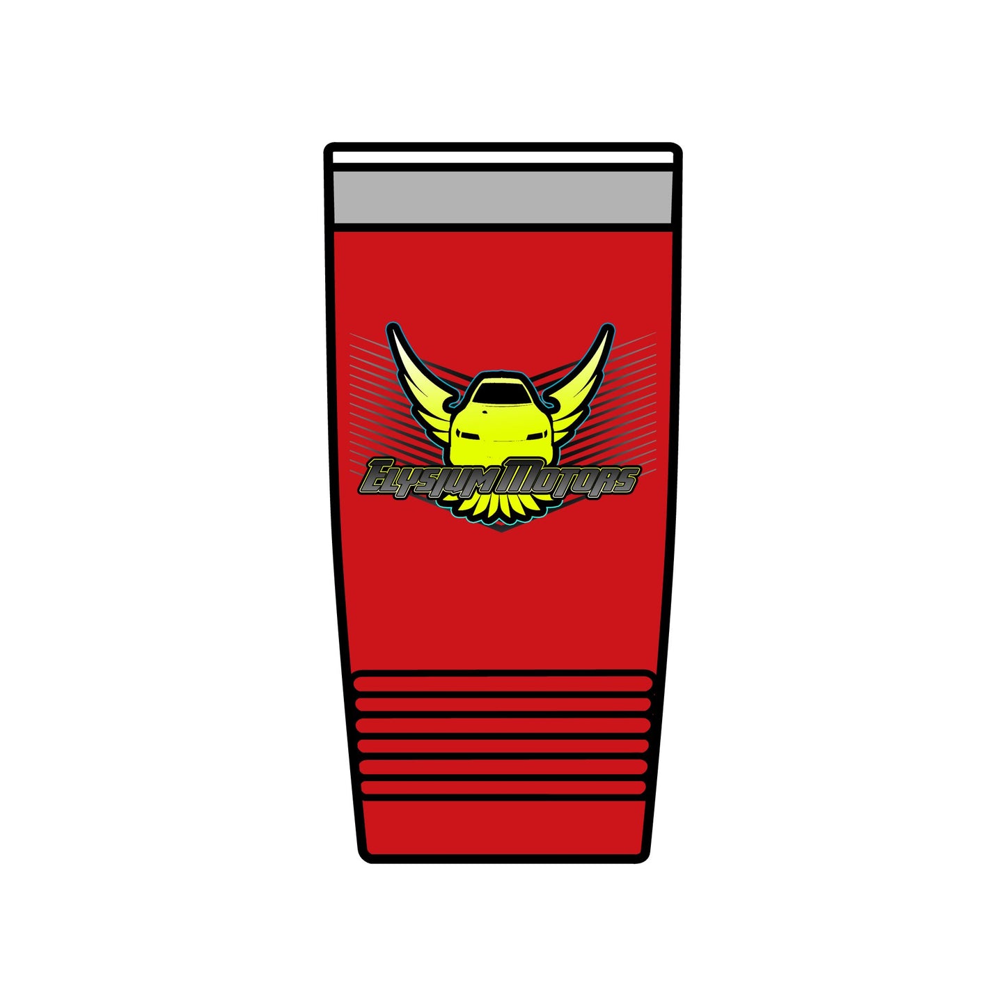 Insulated 20oz Tumbler with Winged Car Design - Perfect for Car Enthusiasts