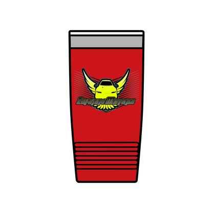 Insulated 20oz Tumbler with Winged Car Design - Perfect for Car Enthusiasts